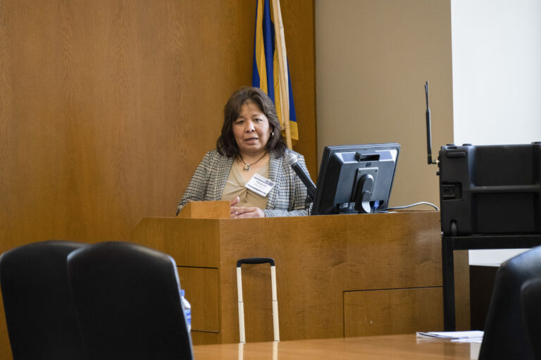OMSDC Board Member Yolanda Ortiz-Parker speaks during the Corporate Membership Session during the 2022 Annual Meeting. The Annual Meeting was held March 17, 2022 at Sinclair College in Dayton, OH. | Photos by Shellee Fisher Photography & Design.